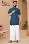 Sangeet Vidyut Viscose Rayon Half Sleeves Mens Kurta Wholesale Online